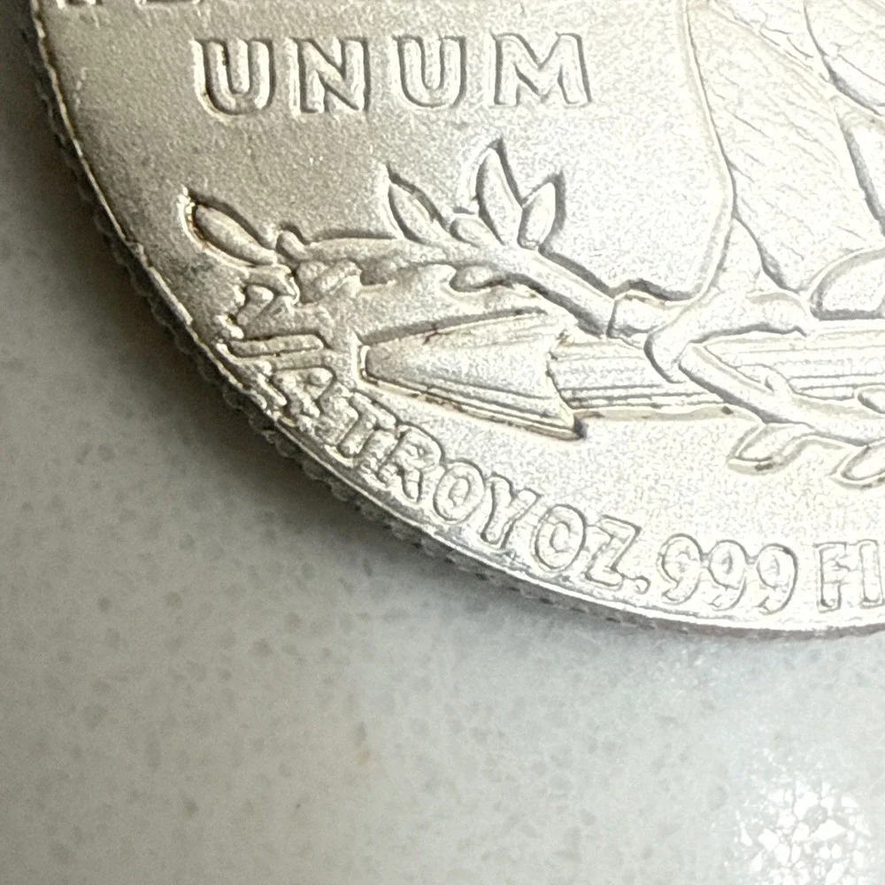 Incuse Indian Head 1/4 oz (7.8g) .999 Fine Silver Fractional Round Fast Shipping